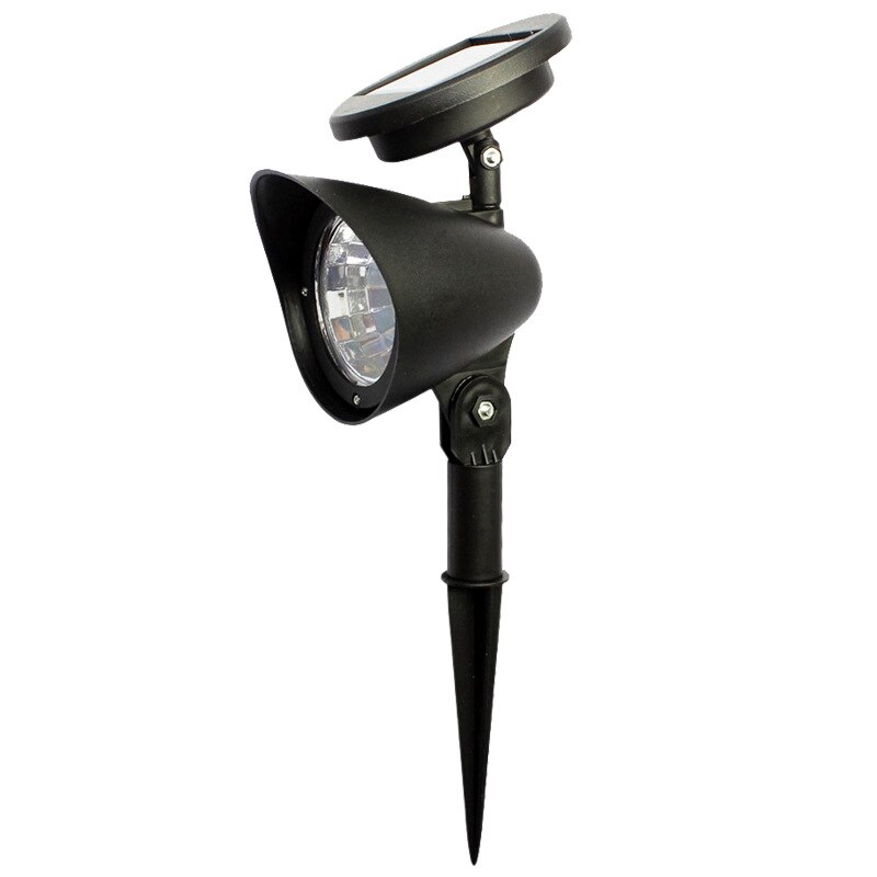 2pcs 4LED Solar Lawn Spotlight Garden Light Outdoor Waterproof Solar Panel Power Flood Lights Garden Light Pathway Light
