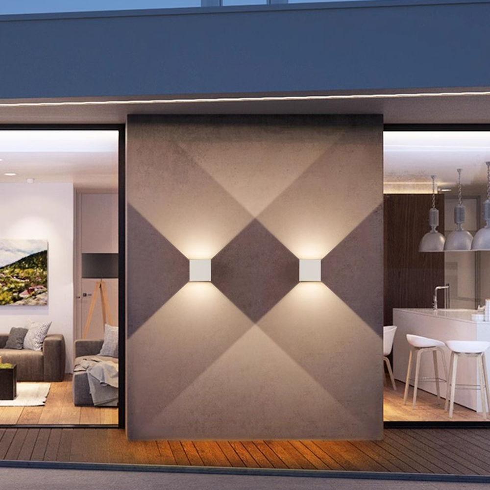 Led Wandlamp Outdoor Waterdichte Ip 65 Oppervlak Gemonteerd Modern Eenvoudig Geleid Op En Neer Muur Licht Veranda Tuin 12W AC85-265
