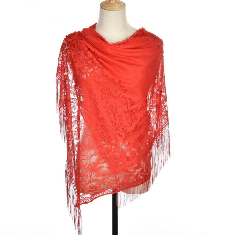 Sjaal dame winter warm polyester lange wikkelsjaal moslim katoen en linnen effen kleur jacquard kwastje grote sjaal hollo: 01