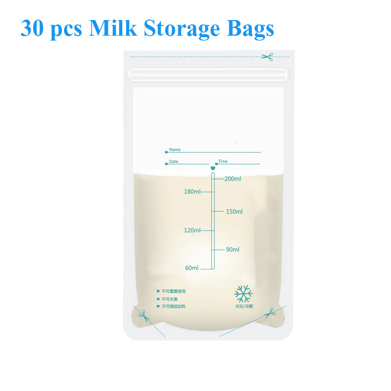 Babyvoeding Elektrische Borstkolf Pompen Borst Reliever Band Lait Tiralatte Moeders 'Melk Voeden Benodigdheden Humalastor: 30 pcs bags