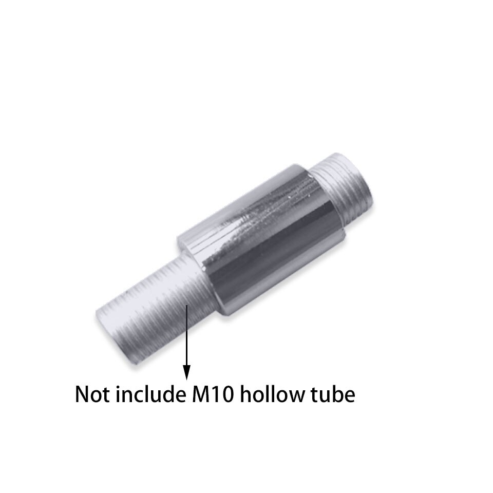 2pcs M10 Inner Tooth Connecting Female Connecting Iron Straight Through Hollow Joint Straight Pipe Lighting Fittings DIY