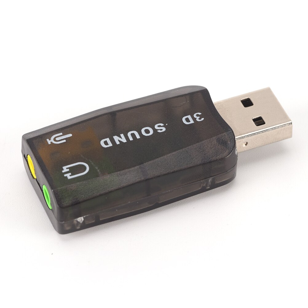 USB 3D carte son USB Audio 5.1 externe USB carte son adaptateur Audio Mini haut-parleur Interface Audio micro casque très bon marché