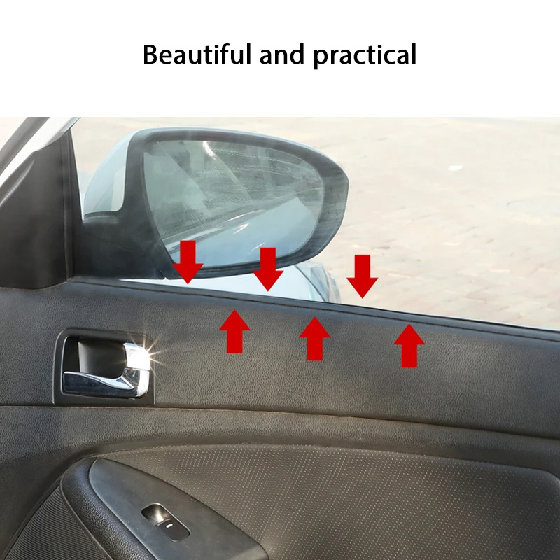 Tira de sellado de ventana lateral de coche, burlete de goma, relleno de huecos de ventana, Reduce la vibración, aislamiento de ruido, tiras de sellado en forma de V
