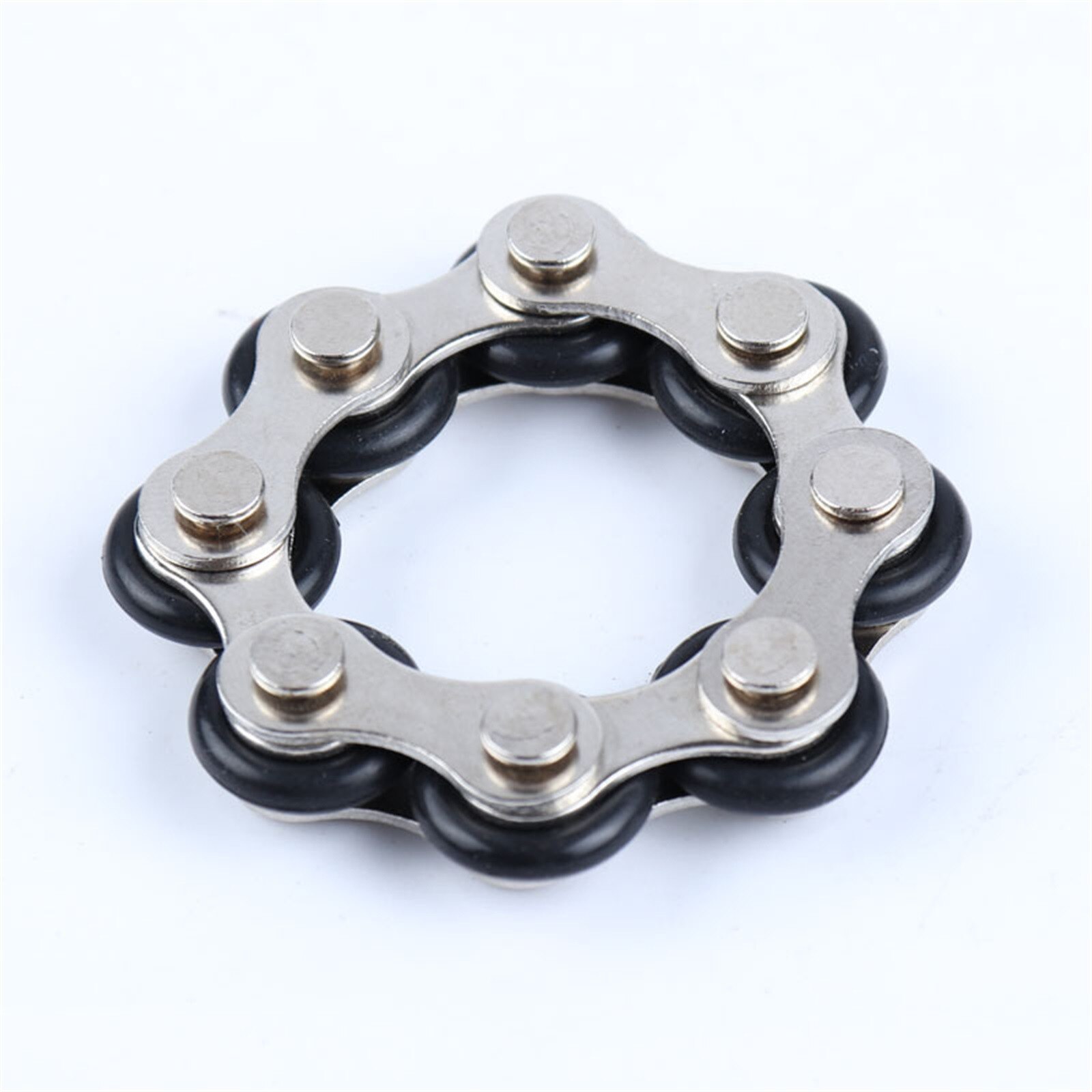Bicycle Chain Stress Relief Toys Autism Stress And Anxiety Relief Toys 2pc Juguetes Magneet Ringen Fidget антистресс игрушки: Light Grey