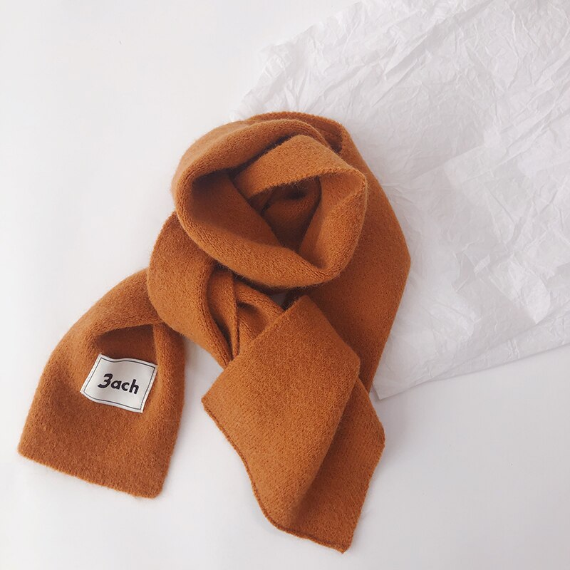 Autunno inverno bambini ragazzi ragazze sciarpa morbido caldo imitazione Cashmere fazzoletto da collo sciarpe per bambini 13 colori: Arancione