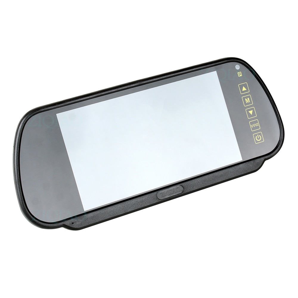 ZIQIAO 7 pouces TFT LCD kit de voiture miroir surveille moniteur de vue arrière de voiture