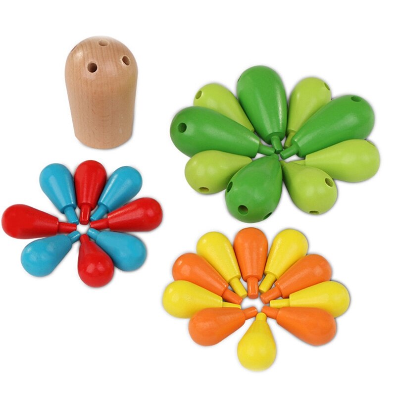 in legno di cactus di Costruzione Del Giocattolo impostato di Blocchi di Costruzione Giochi per Bambini per I Bambini Della Ragazza del Ragazzo Giocattoli Educativi FAI DA TE Creativo Giocattolo Di Legno per I Bambini