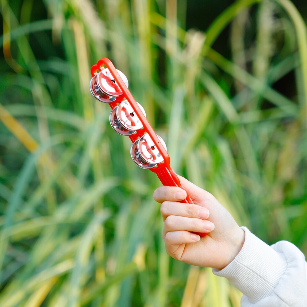 1Pcs Kids Hand Jingle Bells Hand Sleigh Bells Decoration Bells Musical Instrument Decorations