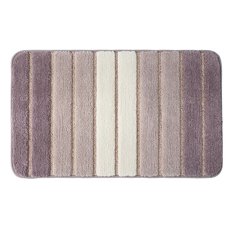Eenvoudige streep slaapkamer deurmat tapijt waterabsorberend toilet mat badkamer antislip badmat vacuüm tapijt voor balkon 80*120cm: Mihuise / Ongeveer 60 x 90cm