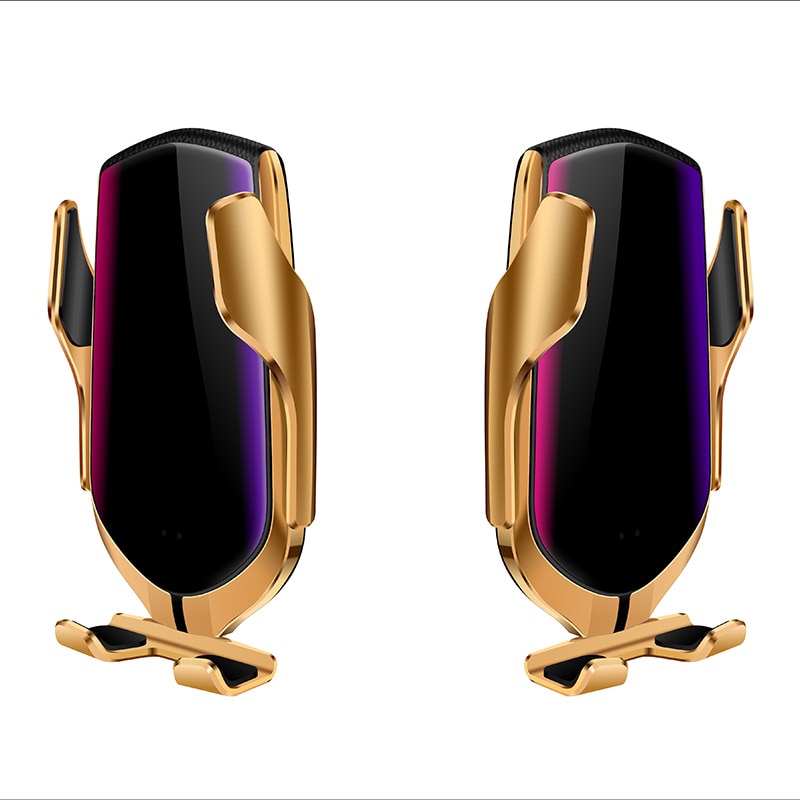 R2 Smart Sensor Wireless Charger 10W For iphone XS XR Fast USB C Charger For Samsung 360 Rotate 10W Simple Fast Wireless Charger