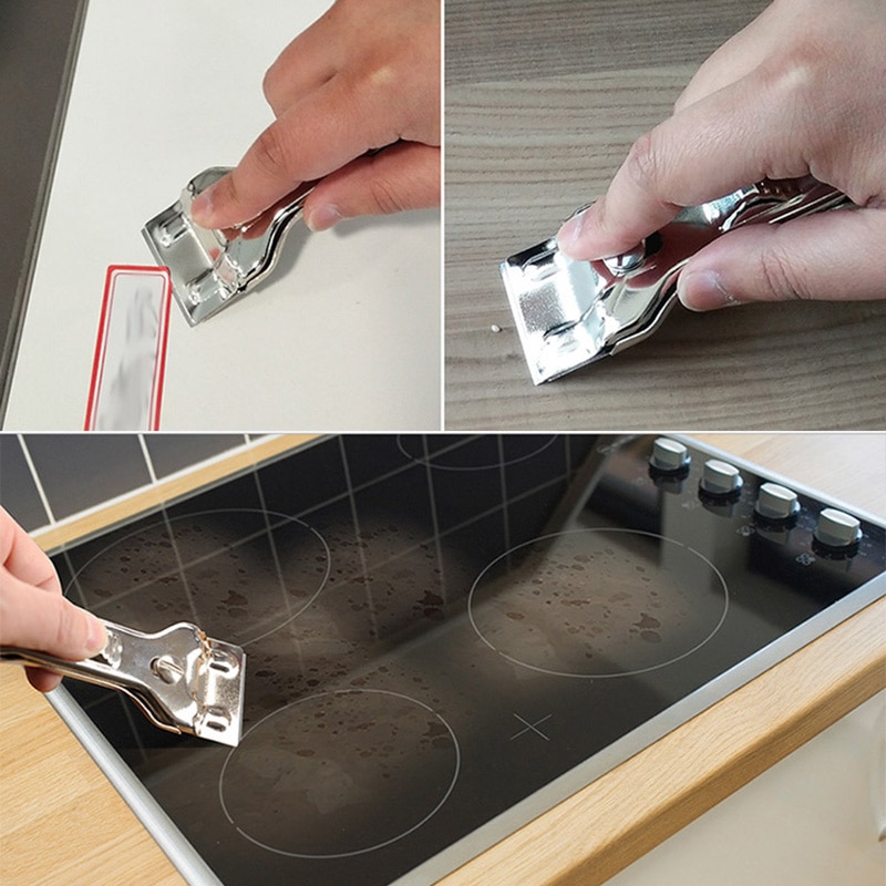 Multifunktionsglaskeramisk kogeplade skraberenser fjerner til rengøring af ovn komfur værktøj værktøjskniv