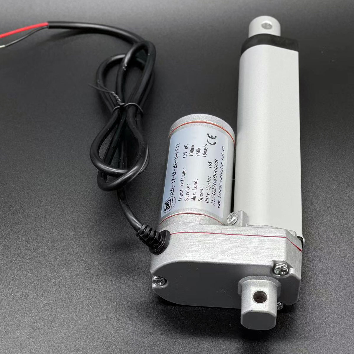 750N DC12V Lineaire Actuator 750N 100Mm 200Mm Slag Lineaire Drive Elektrische Motor Controller Voor Auto Rv Elektrische deuropener
