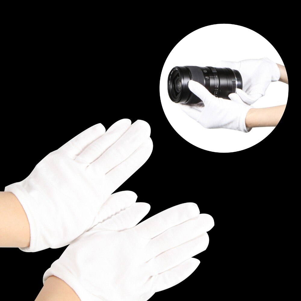 1 paar Fotografische Witte Handschoenen Anti-vingerafdruk voor Product Schieten Fotografie Studio Accessoires