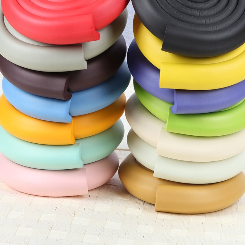 2m babyveiligheidsbeschermingshoekbeschermers babybescherming meubelhoeken zachte verdikking beschermstrip tafel bureau randbeschermer