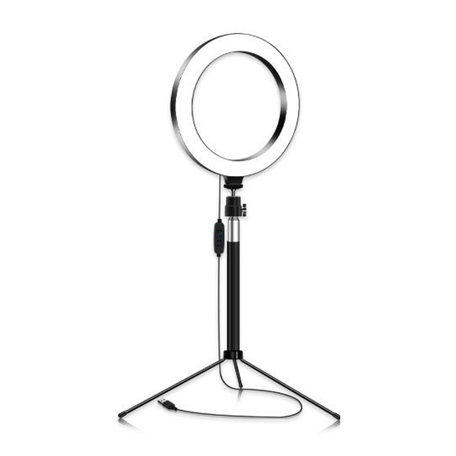 20CM LED Ring Light Photography Photo Ring Fill Light With Tripod Stand For Cell Phone Ring Lamp Ringlight Remote Dimmable: 2-2