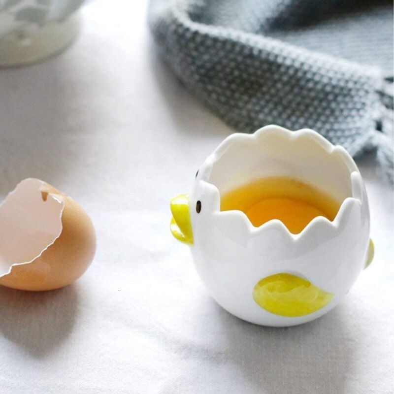 Creativo di Ceramica Separatori Tuorlo Albume Tuorlo D'uovo Separatore Bianco Strumenti Di cottura Strumento Di uso Domestico Da Cucina Essenziale gadget Da Cucina