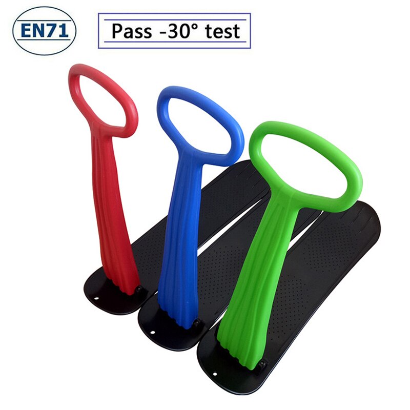 Snow Scooter Ski Scooter Fold-up Snowboard Sledge Folding Sliding Ski Snowboard with Grip Handle Snow Sled for Snow and Grass