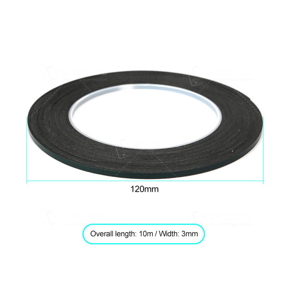 2MM 3MM 5MM Green Foam Double Sided Tape Edge Screen Frame Glue Strong Adhesive Sticker Mobile Phone Tablet Screen Repair
