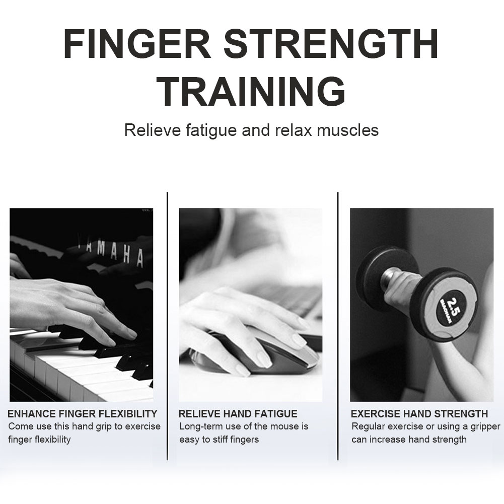 Spring Hand Grip Strengthener Hand Therapy Elastic Finger Power Muscle Grip Training Device Casual Play Palm Spring Ball