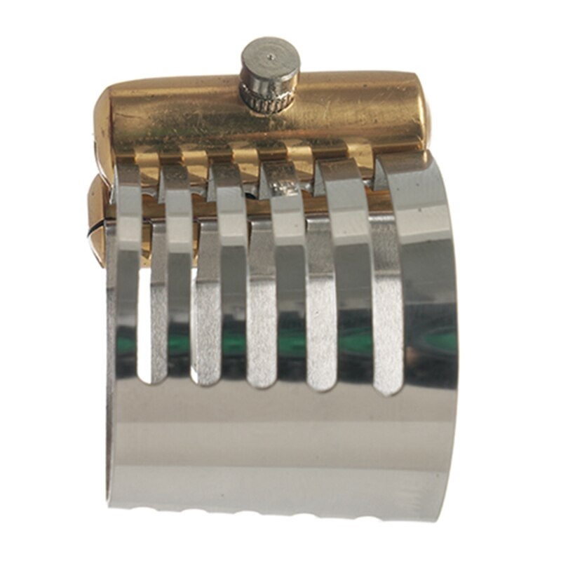 SEWS-Saxophone Mouthpiece Clamp Ligature Clip Fastener Durable for Alto Sax Saxophone Rubber Mouthpiece