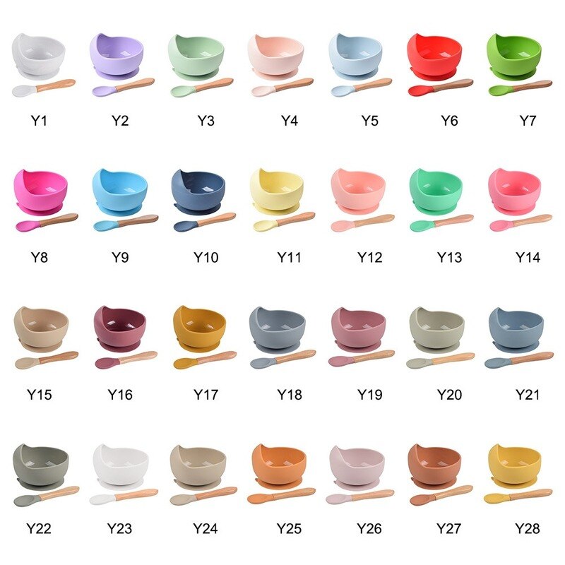 Baby Lepel Snoep Kleur Veiligheid Baby Leren Houten Lepel Antislip Zachte Siliconen Lepel Kinderen Kids Jongen Meisje Voedsel voeden Gereedschap