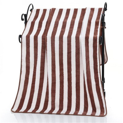 Högabsorberande randig badlakan mikrofiber mjuk hand ansiktshår damtoallas luddfria män handduk randig dusch badrumshanddukar: Kaffe / 2pc 35 x 75 1pc 70 x 140