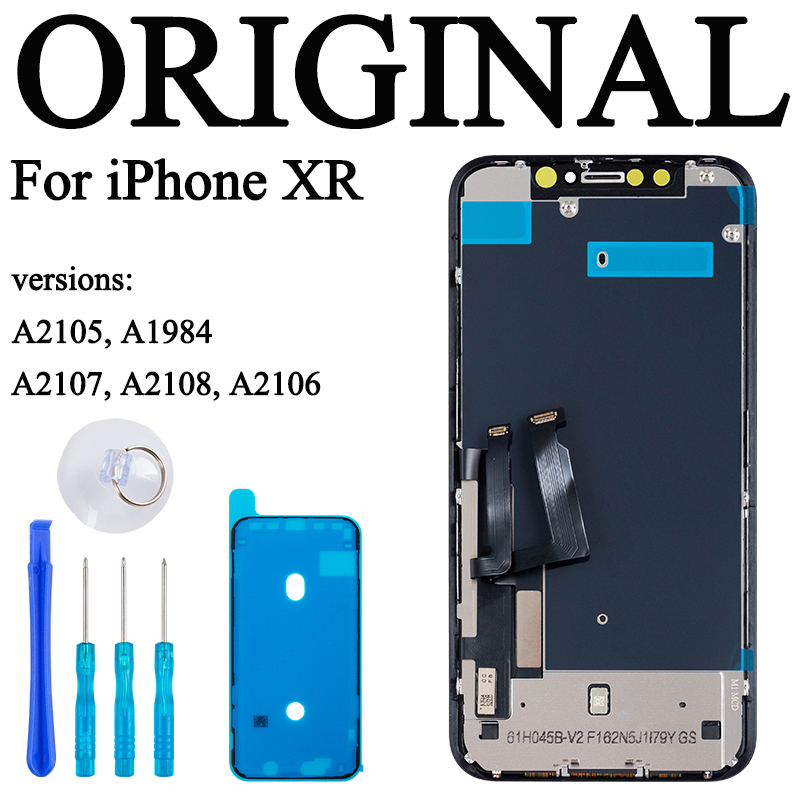 Factory 100% Lcd for iPhone XR Display Screen Touch With Metal Factory Display For iPhone XR Lcd touch Screen: ORIGINAL NEW