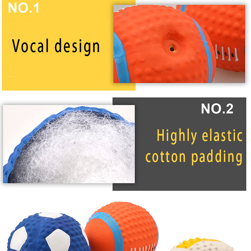 PU Slow Bounce Flat Rugby Foam Sponge Solid Ball, Soccer Ball, Volleyball, Dog Teeth Grinding Toy Ball