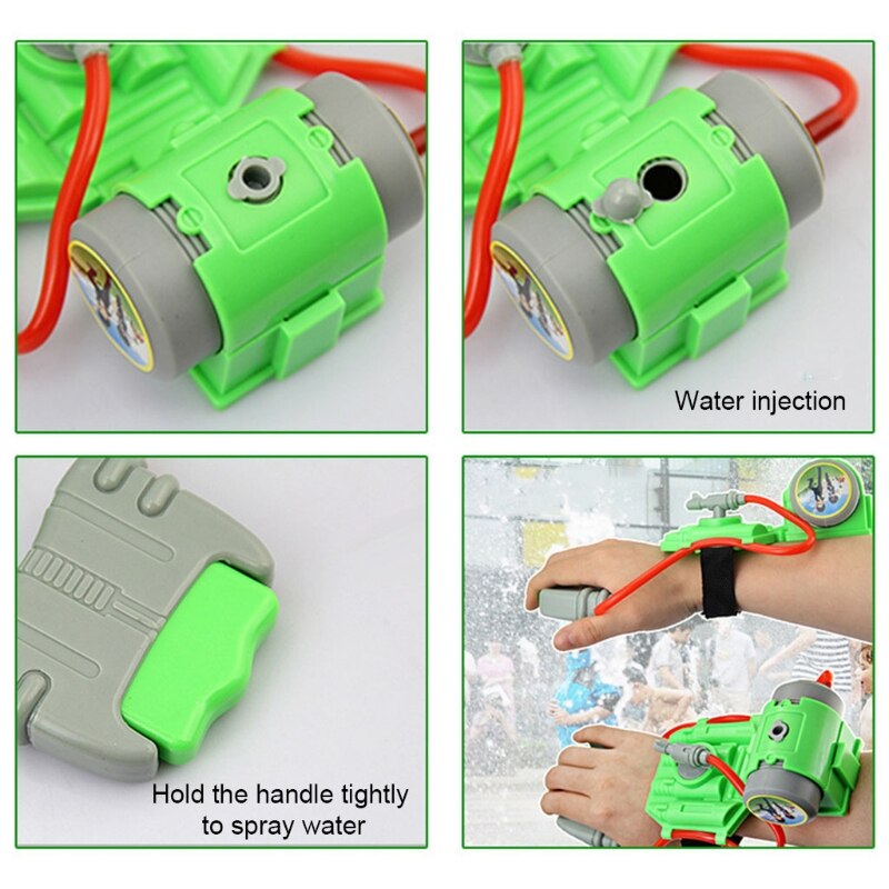 Kids Hand Waist Nozzle Water Sprayer Child Wrist Type Interesting Water Toy Outdoor Beach Garden Shooting Game Play