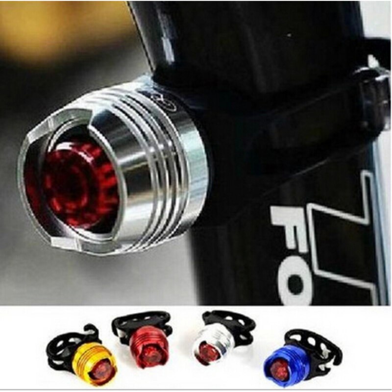 Aluminium Led Fiets Licht Voor Achter Tail Helm Rood Wit Flash Verlichting Veiligheid Lamp Fietsen Veiligheidswaarschuwing Licht Waterdicht