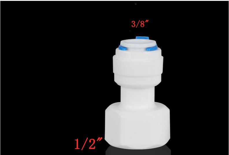 1PC 1/2" Internal thread to 1/4" 3/8"Straight connector RO Water Tune Quick Connect Reverse Osmosis White fast connection