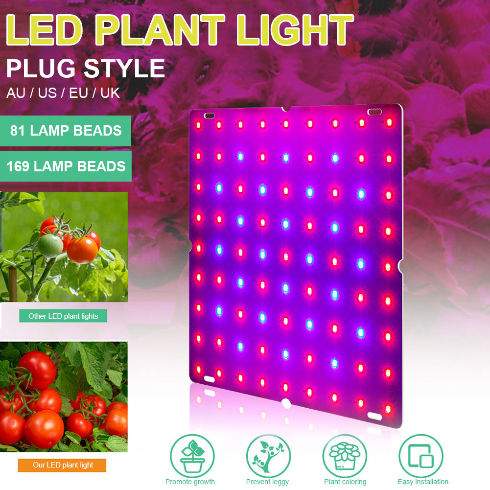 ledet plantevekstlys 265v plantelys 2835 lampekuler kvantetavlevekstbelysning fullt spektrum hydroponisk plantelys
