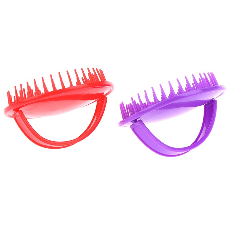 Peigne rond en plastique pour massage des cheveux, 1 pièce, shampoing, douche, corps, barbe, brosse, outils de coiffure