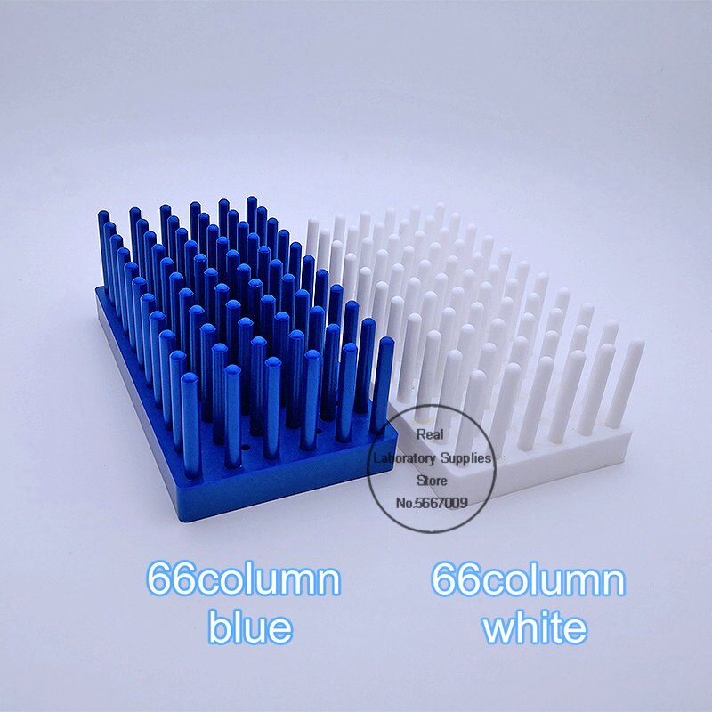 1pcs lab 66/102column plastic column type thickening test tube rack can be inverted socket