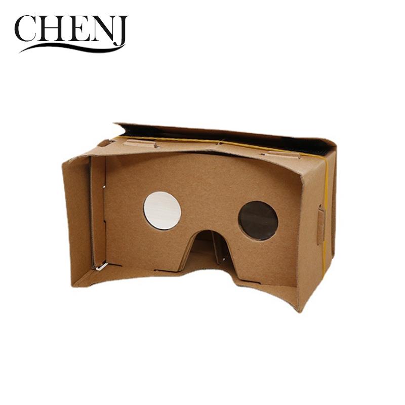 1pc google cardboard 3d vr virtual reality-glasögon för android eller telefon, vr-modell, gör-det-själv-förvandla din enhet till en stor skärm.