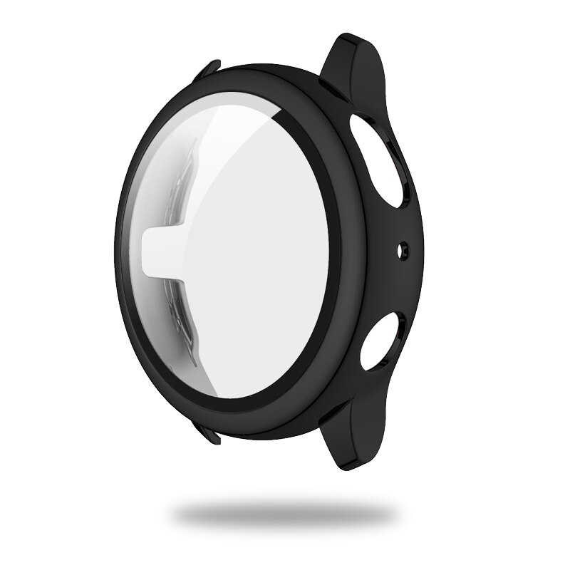 Pc plating + beschermhoes gehard glas voor samsung galaxy watch active 2 44/40mm bescherming active 2 44/40mm beschermhoes: A / 40mm