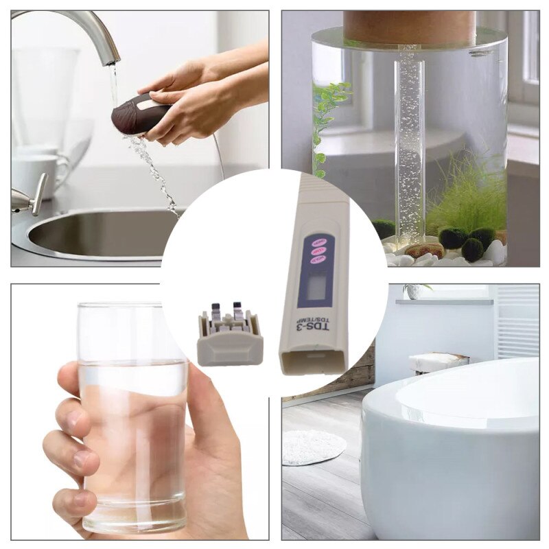 Digital TDS Water Testing Pen PH Tester Aquarium Pool Tester Hardness Meter GH/DH Test Tool Portable Multitools Analyzer
