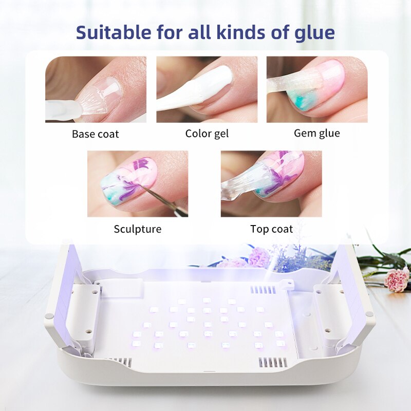 Lampe Uv Led professionnelle puissante pour vernis à ongles Gel, Machine de manucure, capteur automatique, outils de manucure