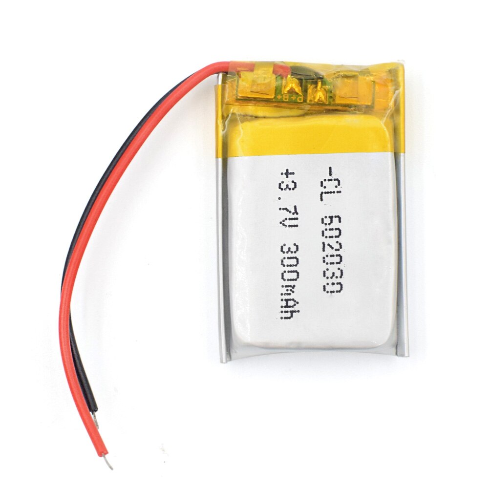 Polymer lithium battery 602030 300mAh 3.7V Li-po Rechargeable batteries li ion Battery for Bluetooth Pen Camera GPS MP5 MP3 MP4