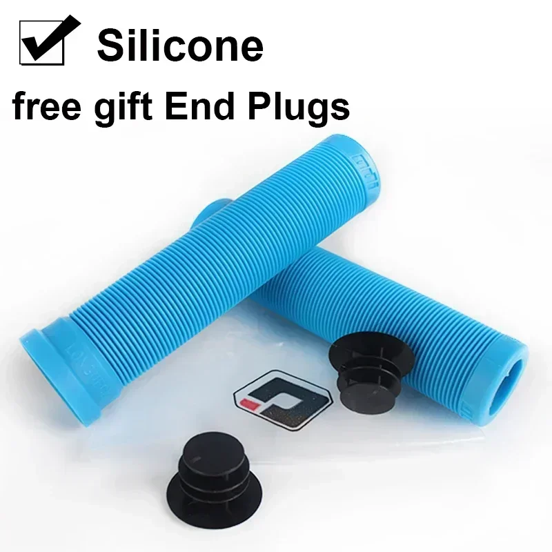 ODI Bicycle Handlebar Grips Antislip Silicone Cycling Cuffs Mountain Bike Bar End Plugs Grip Cap BMX Mtb Folding Bike Parts: Red