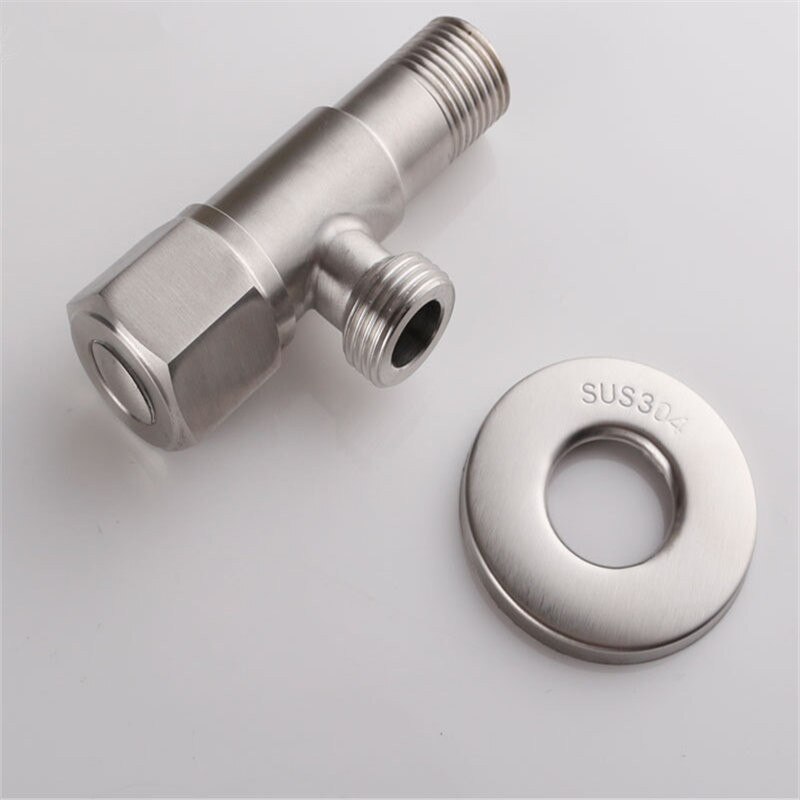 Angle Valve Filling Valves G1/2 Stainless Steel Closestool Water Heater &Cold Angle Valve Toilet Valve Bathroom Accessories: Hexagon