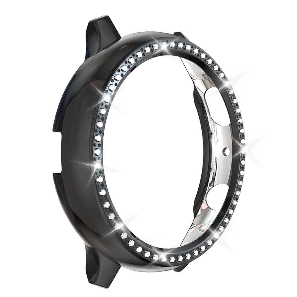 Screenprotector voor samsung galaxy watch active 2, ultradunne zachte siliconen volledige beschermhoes voor galaxy active 40/44mm: Zwart / 40mm