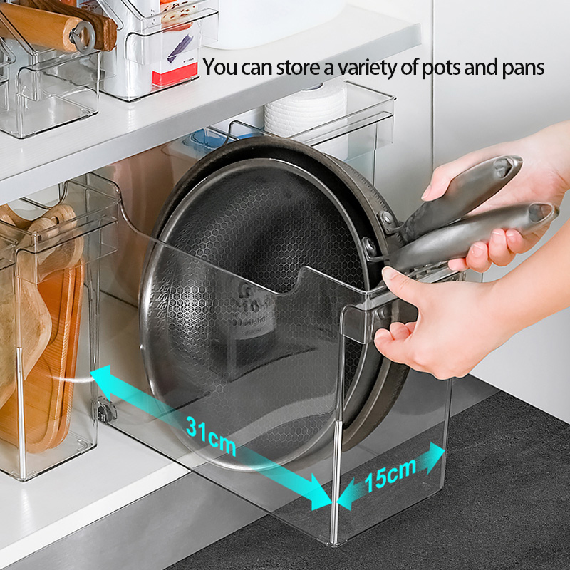 Cabinet Storage Rack Box Basket With Pulley Wheel Kitchen Sink Refrigerator Organizer Fruits Vegetables Pots Lid Containers