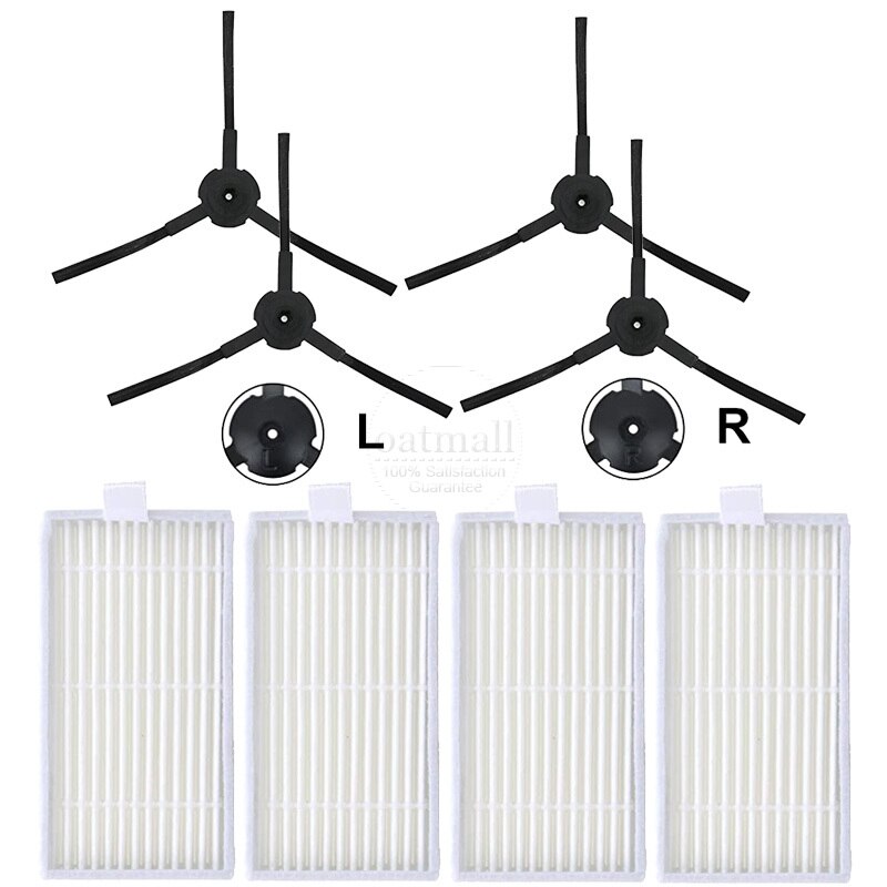 Para filtro Hepa iLife V5 V5s V3 V3S V5S V50 Pro V55 X5 accesorios de Robot aspirador repuestos consumibles: Borgoña