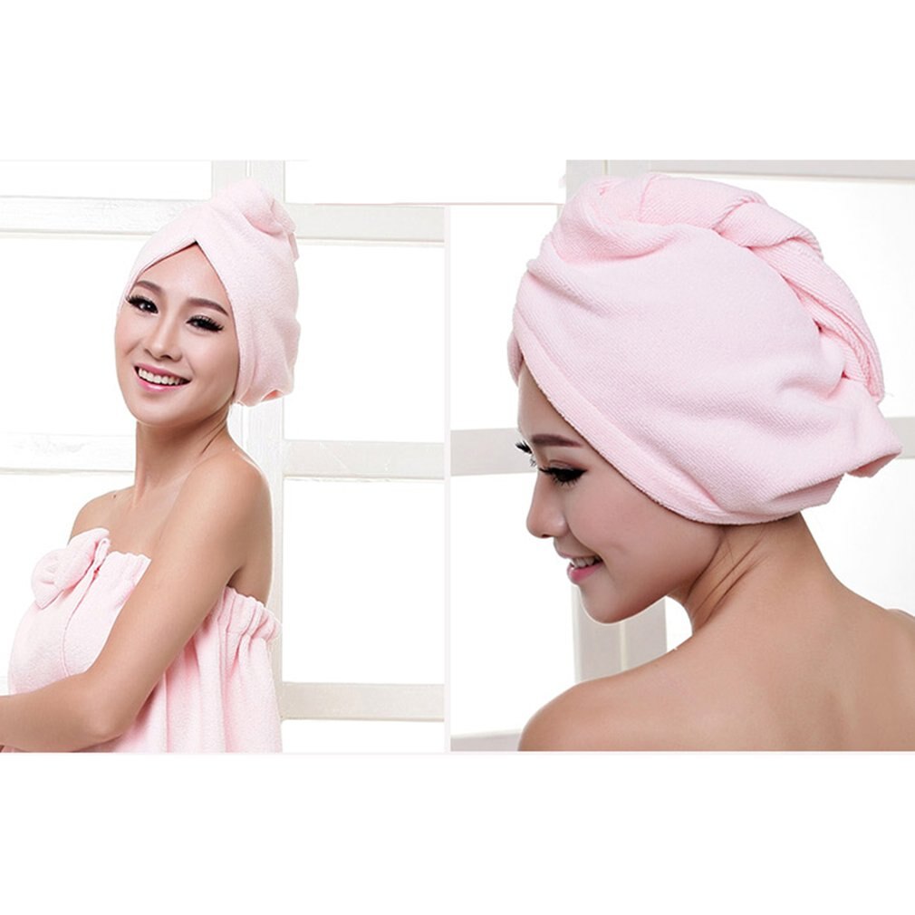 Difusor de fibra extrafina baño gorro para secar el pelo ducha suave de fuerte absorción de agua de secado rápido la cabeza toalla tapa sombrero para el baño