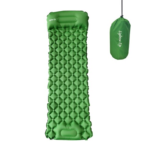 Outdoor Sleeping Pad Camping Inflatable Mattress with Pillows Travel Mat Folding Bed Ultralight Air Cushion Hiking Trekking: 01