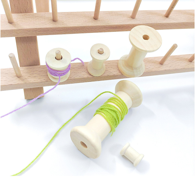 5/10pcs Wooden Bobbins Empty Thread Spools For Twine Wire Ribbons Reel Spool Sewing Accessories Tools DIY Wood Crafts