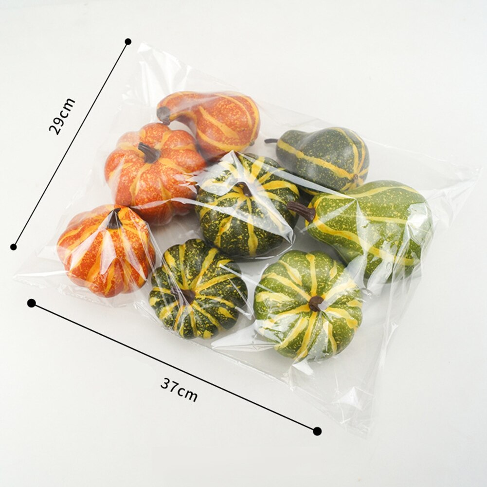 6/8/12Pcs Artificial Pumpkins Harvest Props Home Halloween Thanksgiving Decor