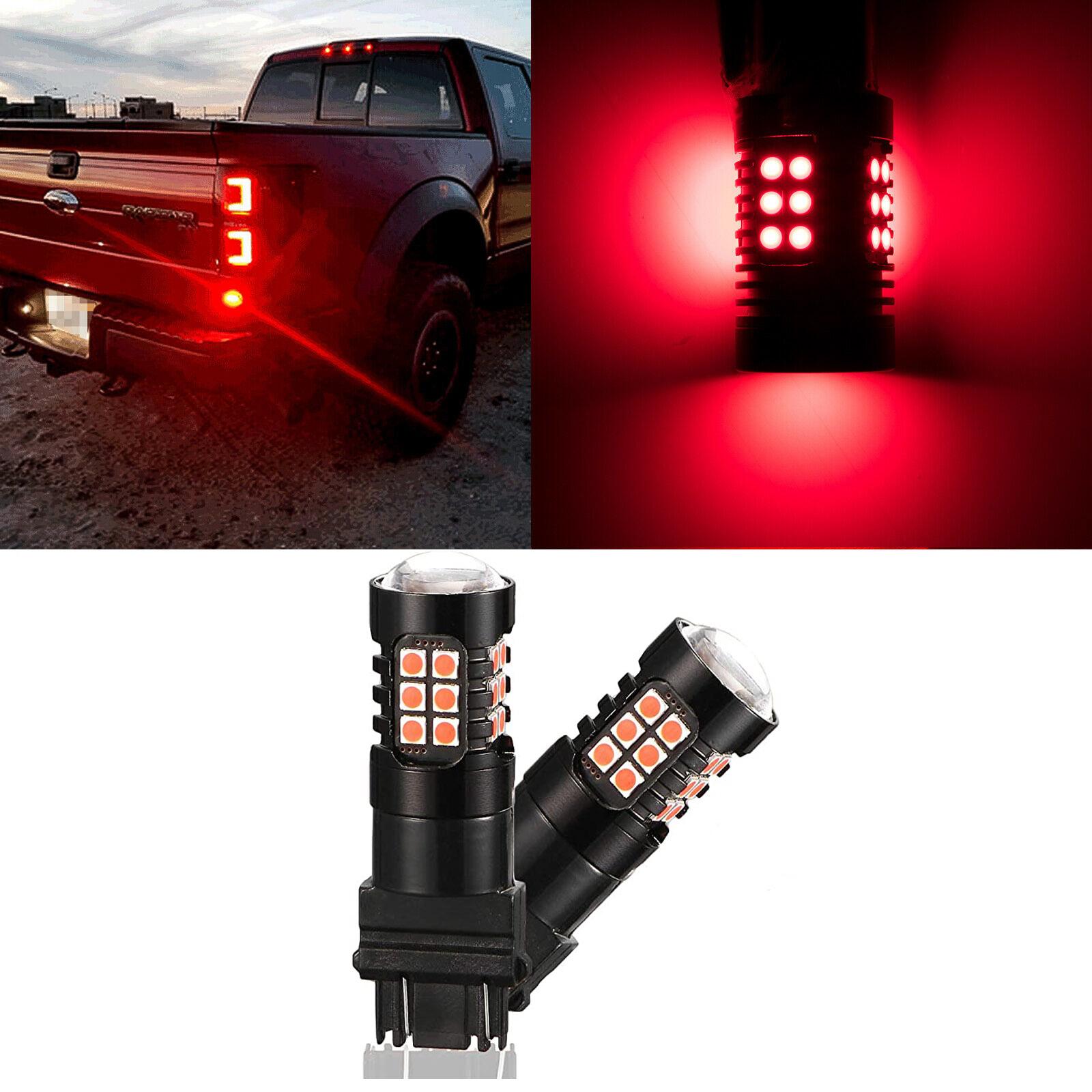 For Toyota Tacoma Tundra LED Red Strobe Flashing Warning Brake Stop Tail Light