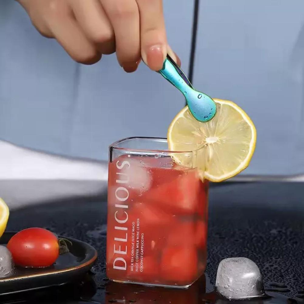 Serving Pickers Mini Ice Cube Tongs Metal Non-slip Clip Bar Food S... – Grandado